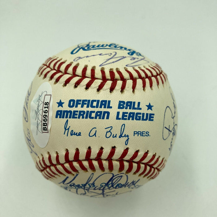 Derek Jeter Mariano Rivera Core Four Rookie 1995 Yankees Signed Baseball JSA