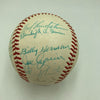 Beautiful 1977 Hall Of Fame Induction Multi Signed Baseball 23 Sigs JSA COA
