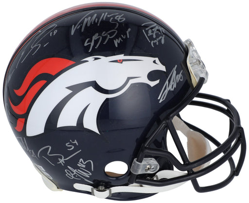 2015 Denver Broncos Super Bowl 50 Champs Team Signed Game Helmet JSA COA