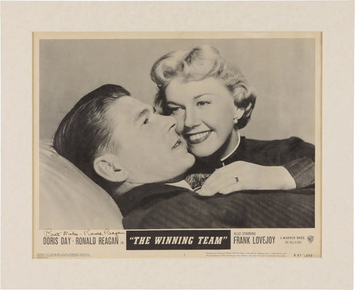 Ronald Regan Signed The Winning Team Lobby Card 10x13 Photo PSA DNA GEM MINT 10