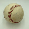 Satchel Paige Single Signed Baseball PSA DNA Graded Near Mint 8