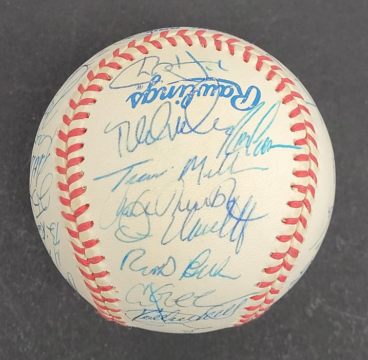 Kirby Puckett 1996 Minnesota Twins Team Signed Baseball JSA COA