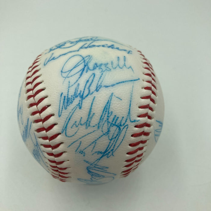 Vintage 1986 New York Mets World Series Champs Team Signed Baseball JSA COA