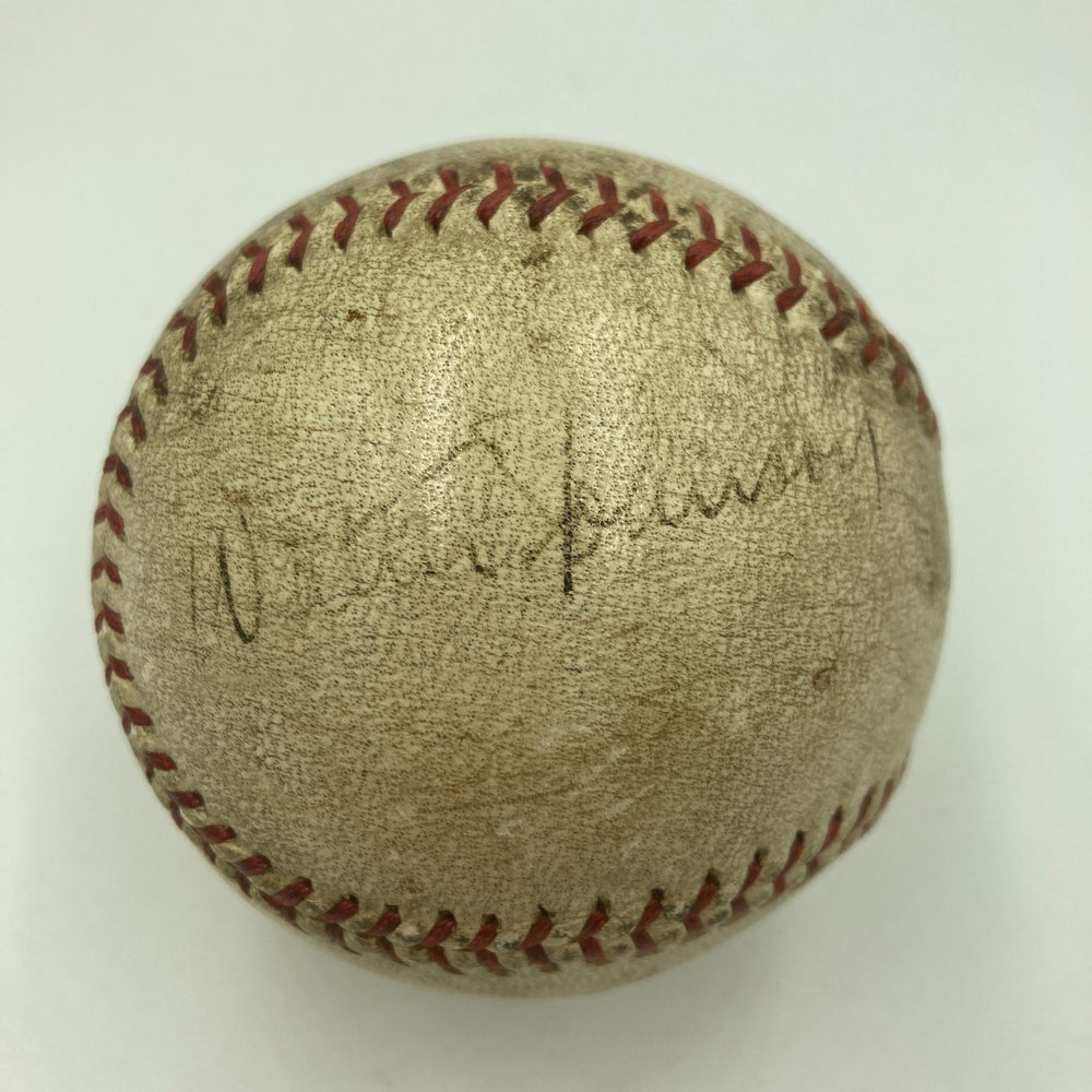 Walter Johnson Single Signed Official American League Baseball PSA DNA & Beckett