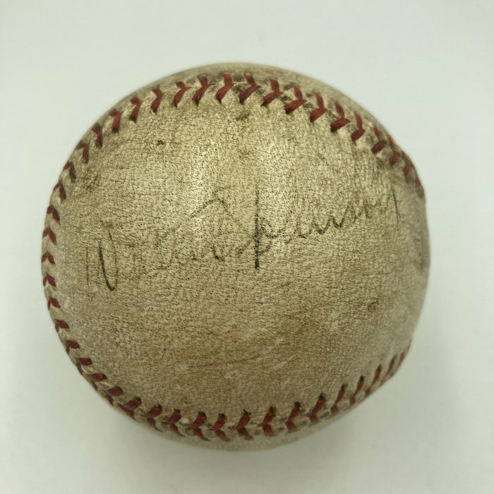 Walter Johnson Single Signed Official American League Baseball PSA DNA & Beckett