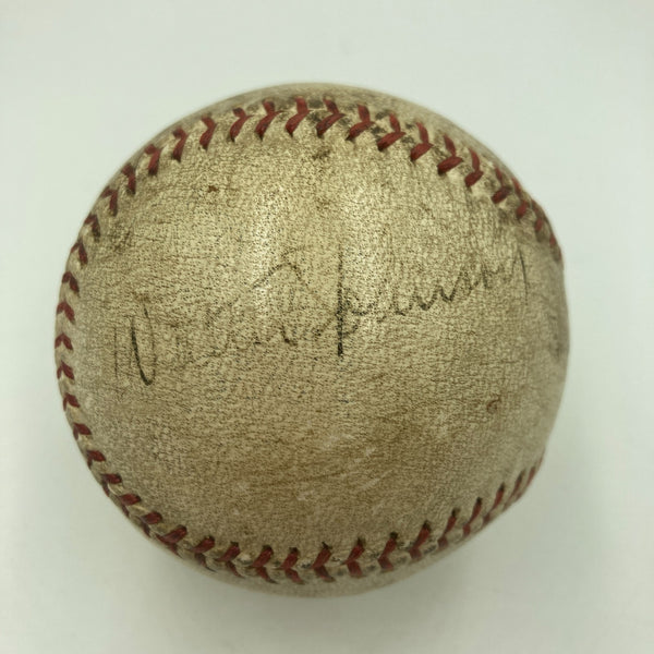 Walter Johnson Single Signed Official American League Baseball PSA DNA & Beckett