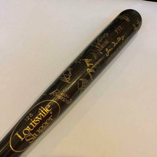 1991 Detroit Tigers Team Signed Game Used Baseball Bat Sparky Anderson Trammell