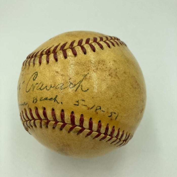Gavvy Cravath Single Signed Official National League Baseball Beckett COA RARE