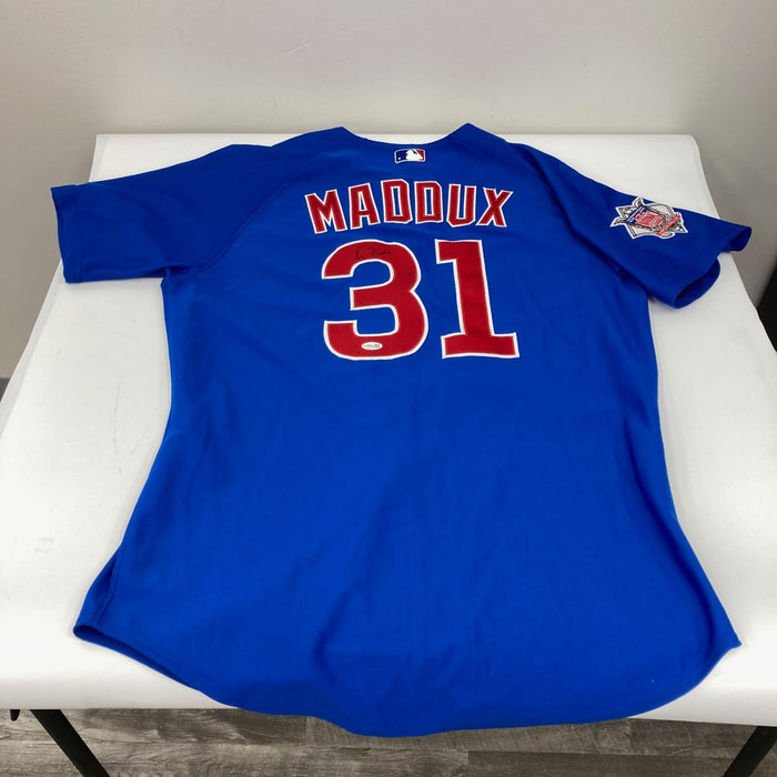 Greg Maddux 2004 Signed Chicago Cubs Game Issued Russell Jersey JSA COA