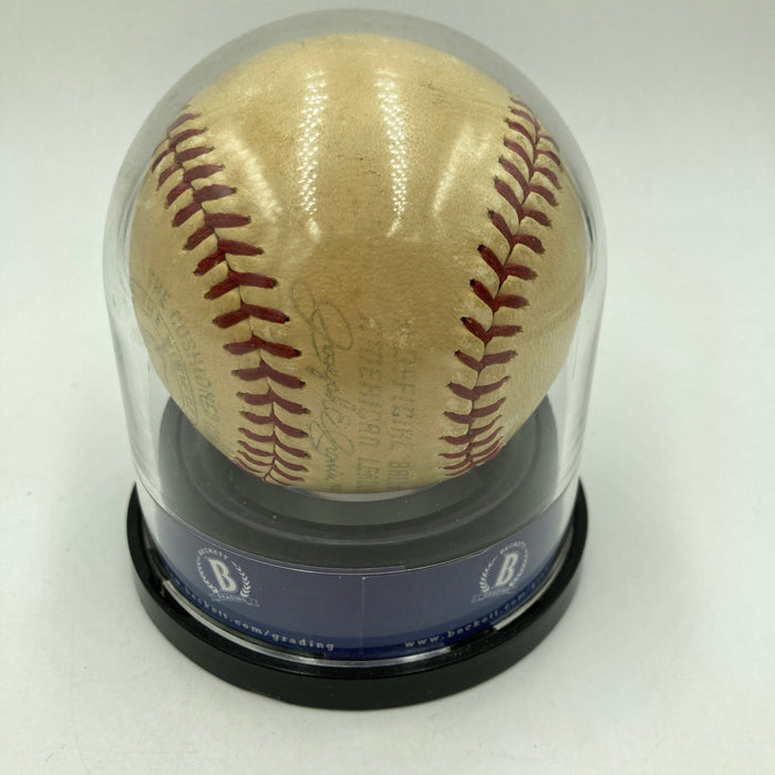 Joe Dimaggio Signed 1960's American League Joe Cronin Baseball JSA Beckett
