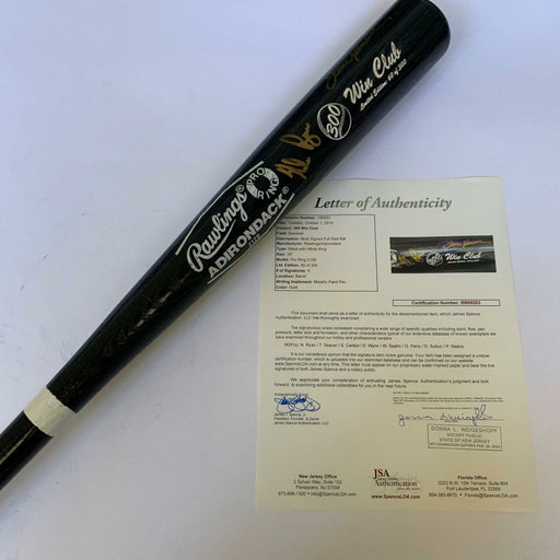 300 Win Club Signed Commemorative Bat Nolan Ryan Tom Seaver 8 Sigs With JSA COA