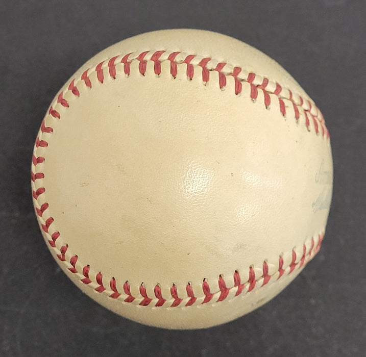 Joe Dimaggio 1947 World Series Game 3 Single Signed AL Harridge Baseball JSA