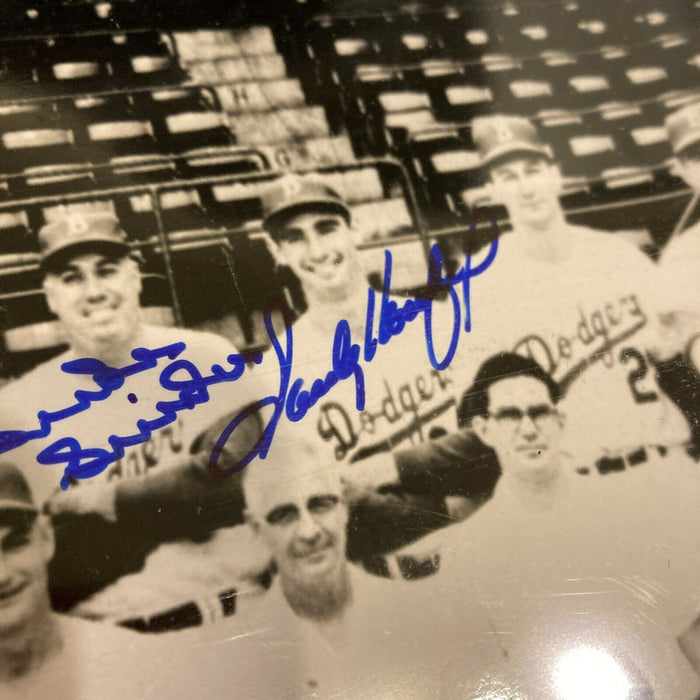 1957 Brooklyn Dodgers Team Signed 11x14 Photo With Sandy Koufax JSA COA