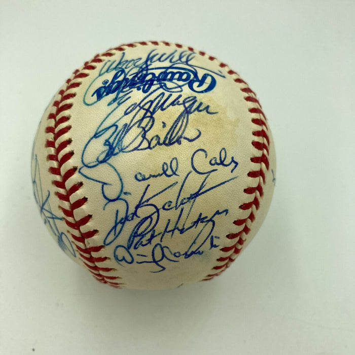 Nice 1993 Toronto Blue Jays World Series Champs Team Signed Baseball JSA COA