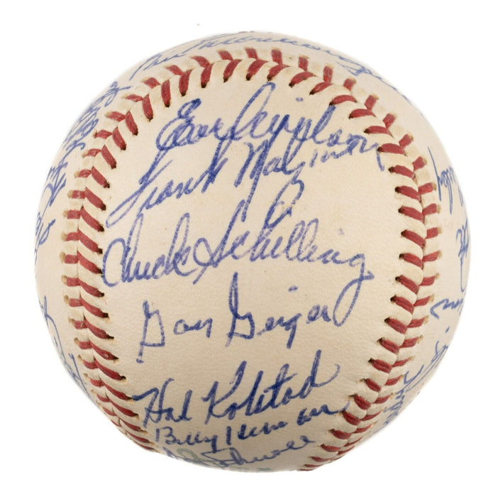 Beautiful 1962 Boston Red Sox Team Signed Official American League Baseball JSA