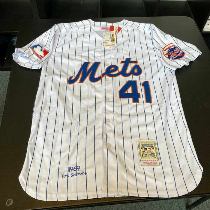 Tom Seaver "The Franchise" Signed 1969 Mets Mitchell & Ness Jersey Auto JSA COA