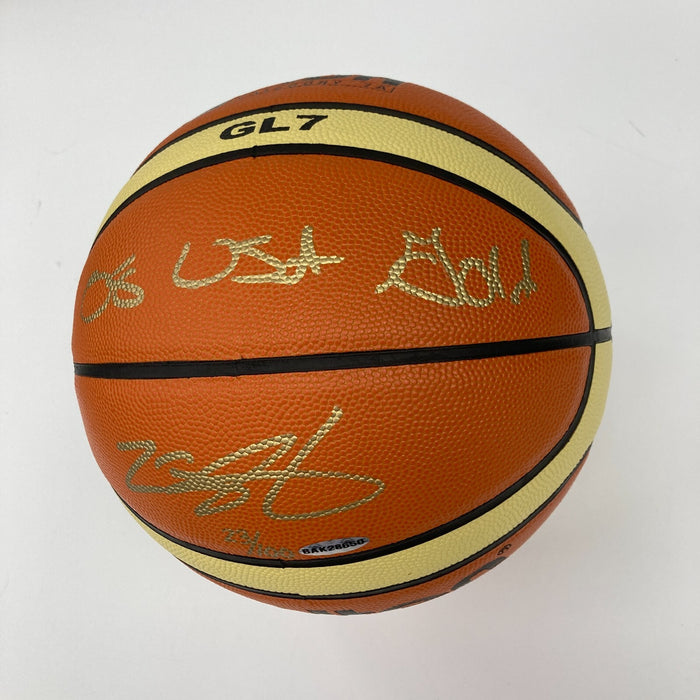 Lebron James "2008 USA Gold" Signed Olympics Basketball UDA #23/100 & JSA
