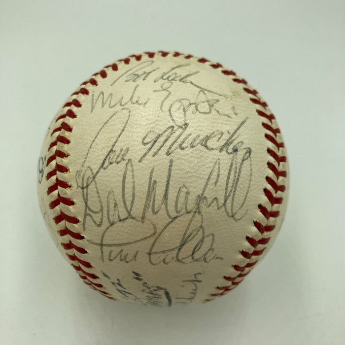 1972 Oakland A's Athletics World Series Champs Team Signed Baseball JSA COA