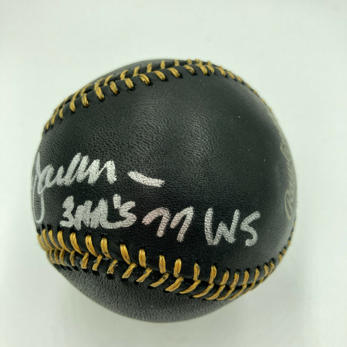 Reggie Jackson 1977 World Series 3 Home Runs Signed Baseball With Pitchers JSA