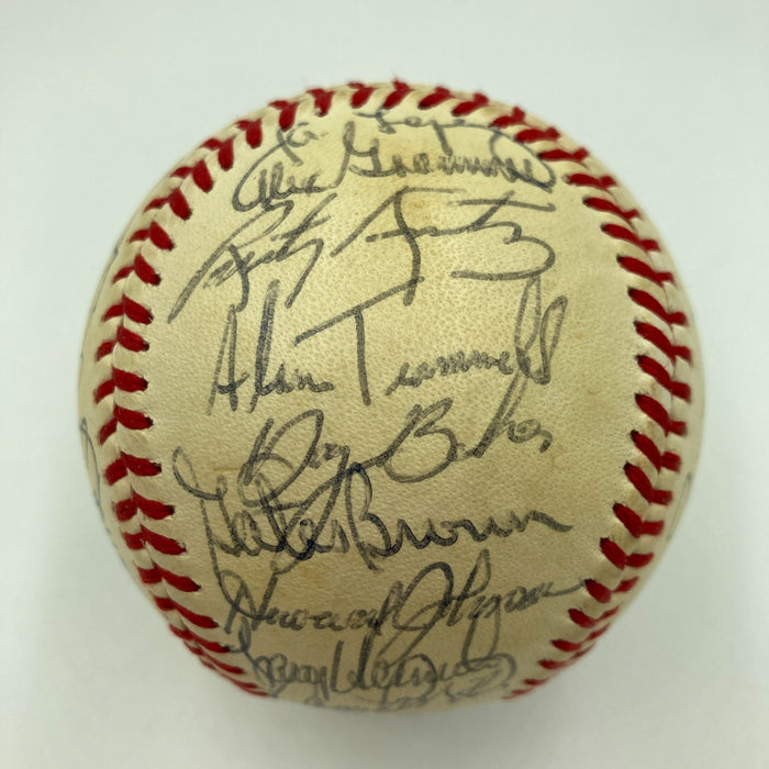 1984 Detroit Tigers World Series Champs Team Signed Baseball 30 Sigs JSA COA