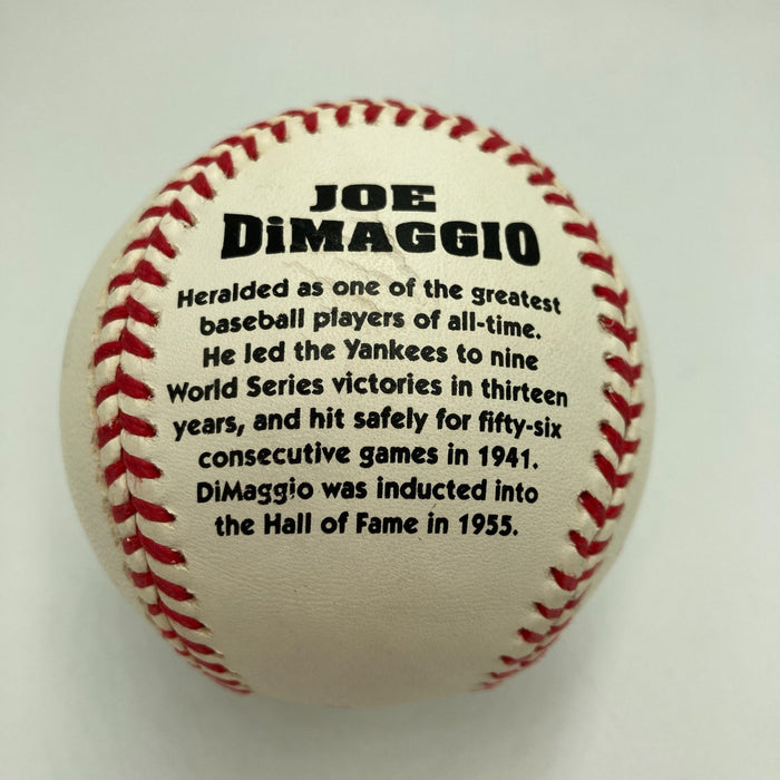 Beautiful Joe Dimaggio Signed American League Baseball PSA Graded MINT 9