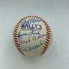 Willie Mays 70th Birthday Signed Baseball Hank Aaron Ernie Banks Stan Musial JSA