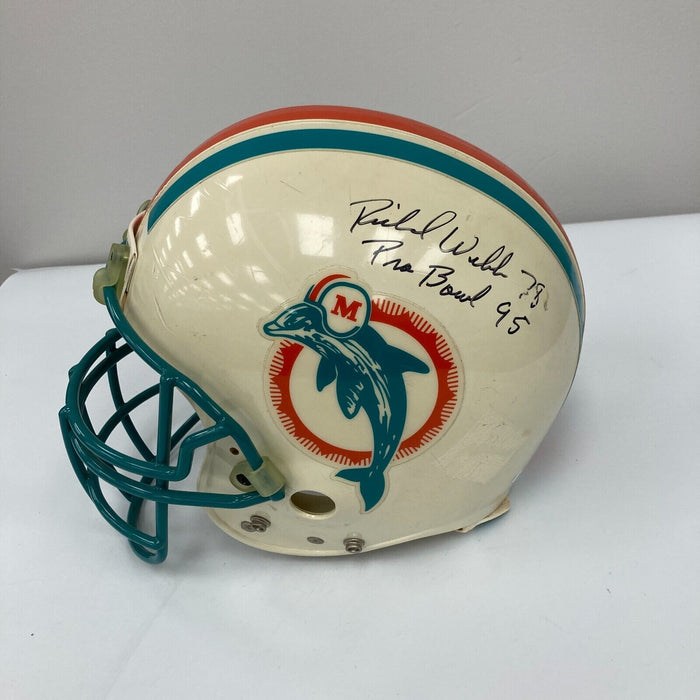 Richmond Webb 1995 Pro Bowl Signed Game Used Miami Dolphins Helmet JSA COA