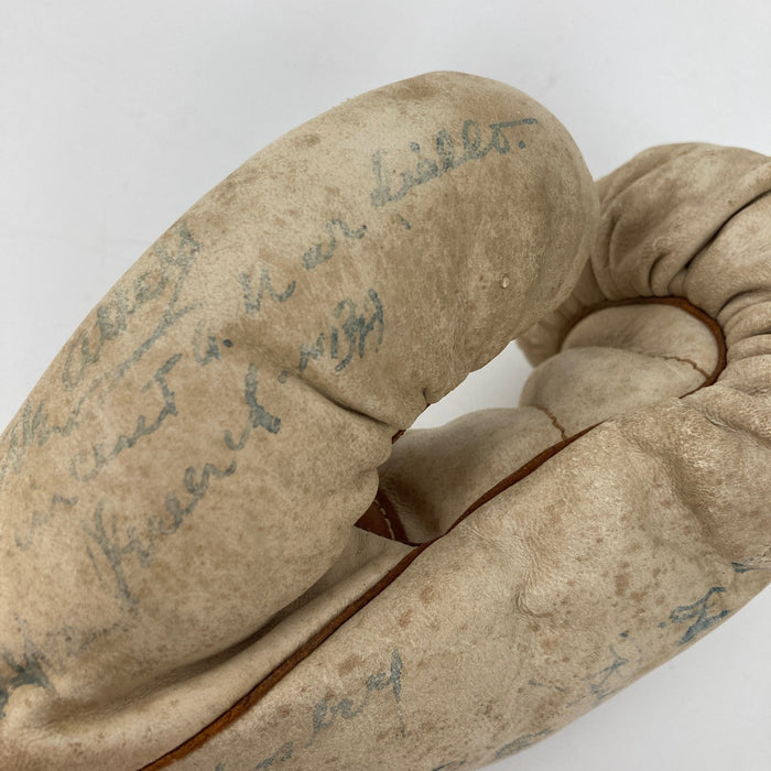Abe Attell James Braddock Boxing Legends Signed Boxing Glove 23 Sigs JSA COA