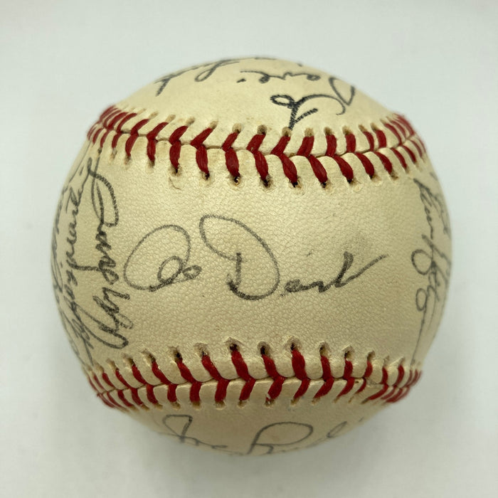 1975 Oakland A's Team Signed American League Baseball Beckett COA