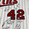 2009 Minnesota Twins Team Signed Jackie Robinson Day Jersey MLB Authenticated