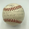 Mickey Mantle Joe DiMaggio Pie Traynor Hall Of Fame Multi Signed Baseball JSA