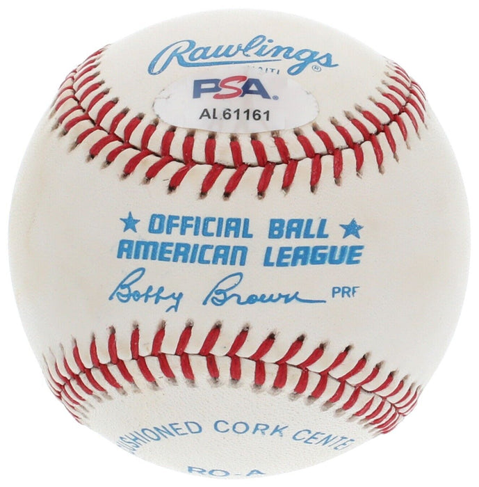 Johnny Unitas Signed American League Baseball PSA DNA NFL Colts Hall Of Fame