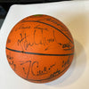 Chuck Cooper Boston Celtics HOF Legends Signed Basketball 28 Sigs PSA DNA Rare!