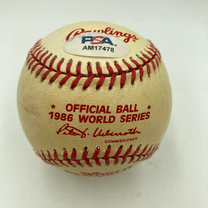 Rare Bill Buckner & Mookie Wilson Signed 1986 World Series Baseball PSA DNA