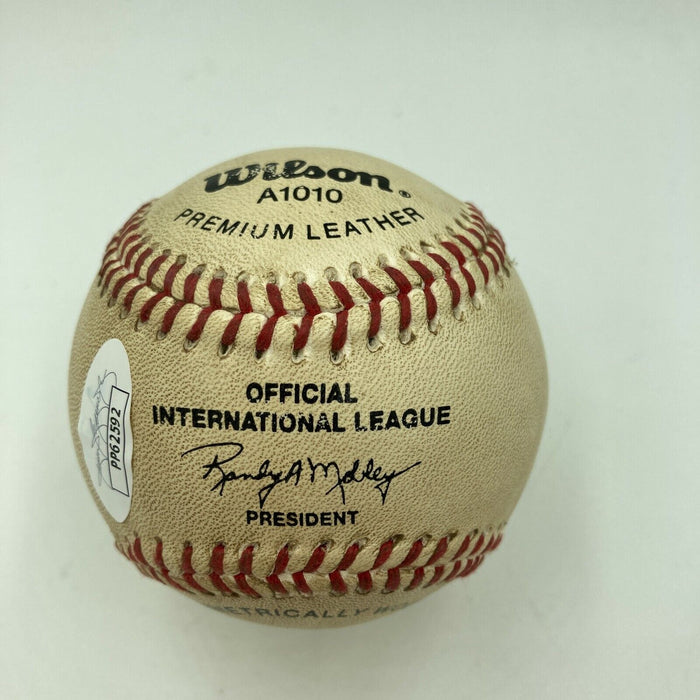 Earliest Known Jim Thome Pre Rookie Signed Game Used Minor League Baseball JSA