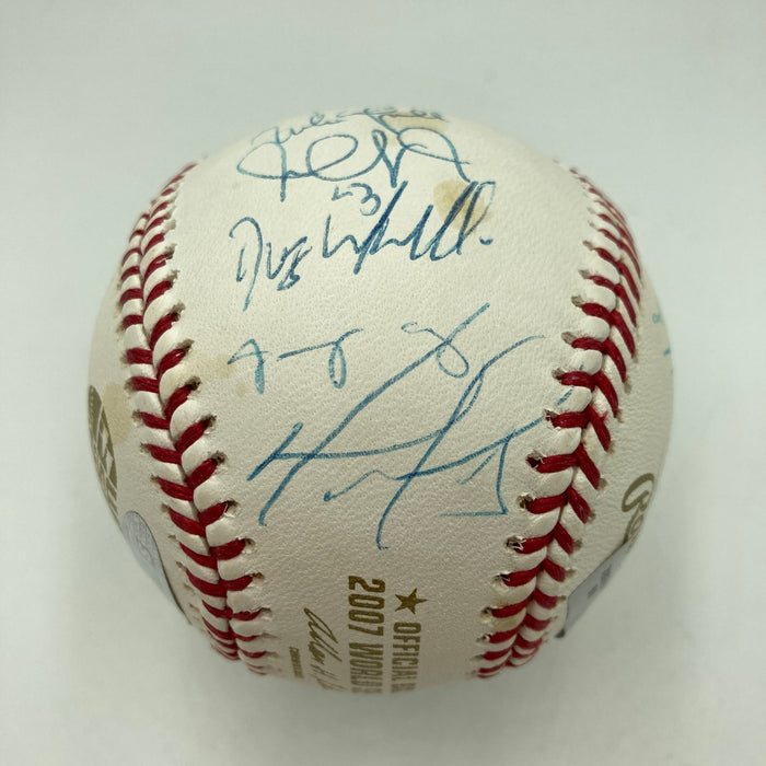 2007 Boston Red Sox World Series Champs Team Signed W.S. Baseball Steiner COA