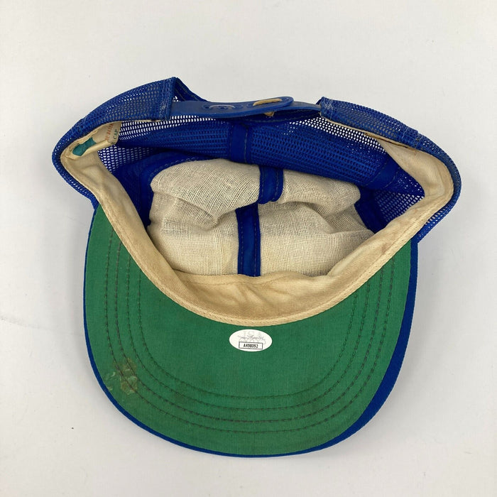 Dave Niehaus "My Oh My" Signed Vintage 1970's Seattle Mariners Hat JSA COA