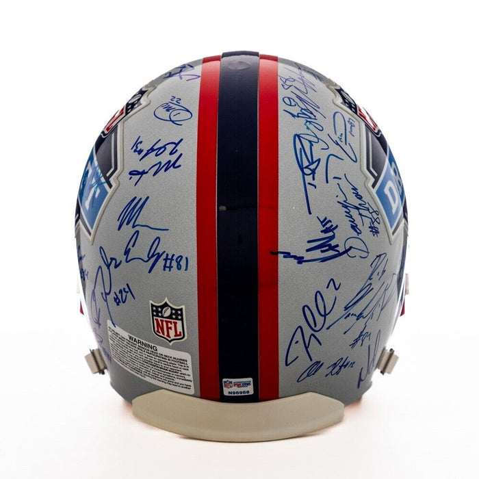 Rob Gronkowski 2010 NFL Draft Multi Signed Authentic Helmet 36 Sigs PSA DNA COA