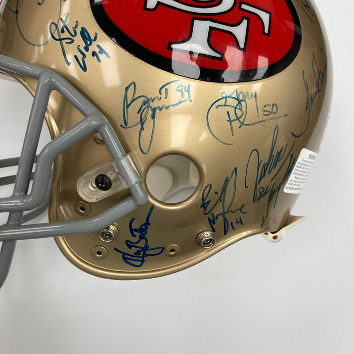 1994 San Francisco 49ers Super Bowl XXIX Champs Team Signed Game Helmet JSA COA