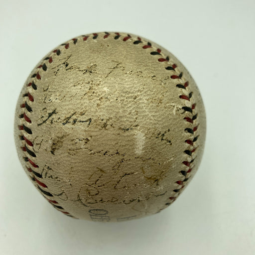 Jimmie Foxx Al Simmons Max Carey Frank Frisch 1930's HOF Signed Baseball PSA DNA