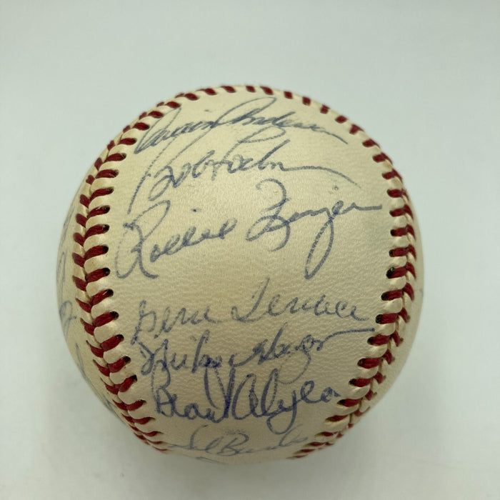 1972 Oakland A's Athletics World Series Champs Team Signed Baseball JSA COA