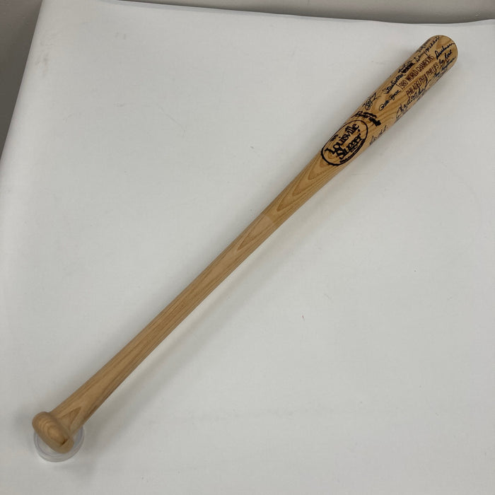 1980 Philadelphia Phillies World Series Champs Team Signed Bat 31 Sigs PSA DNA