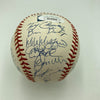 2001 New York Yankees Champs Team Signed Baseball Derek Jeter Mariano Rivera JSA