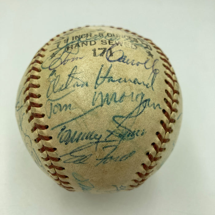 1956 Yankees World Series Champs Team Signed Baseball Mickey Mantle PSA DNA COA
