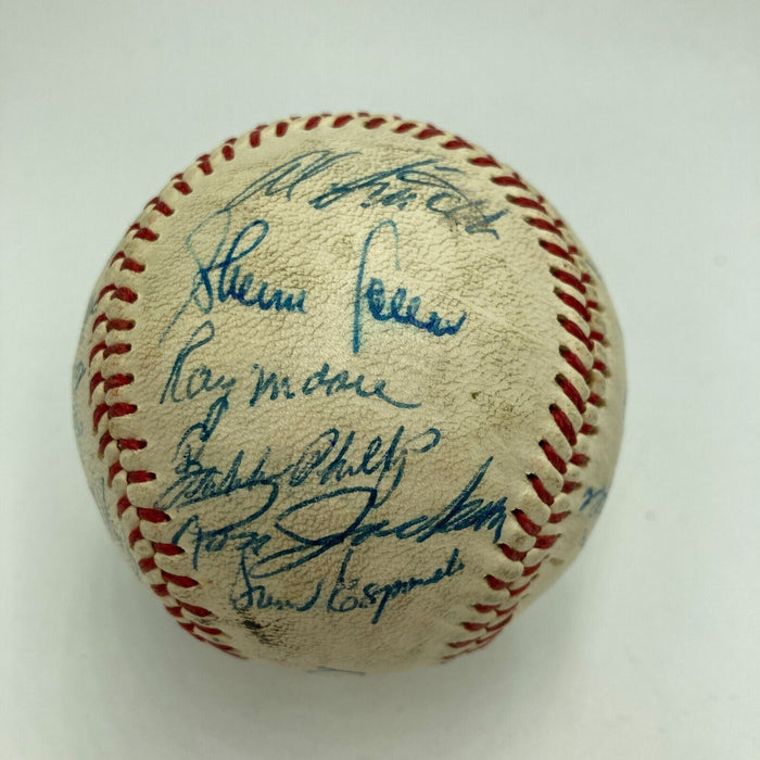 1959 Chicago White Sox AL Champs Team Signed Baseball Nellie Fox JSA COA