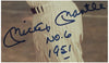 Mickey Mantle "1951 No.6" Signed Inscribed 8x10 Photo Framed JSA COA
