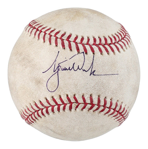 Tiger Woods Single Signed Game Used Major League Baseball Beckett COA