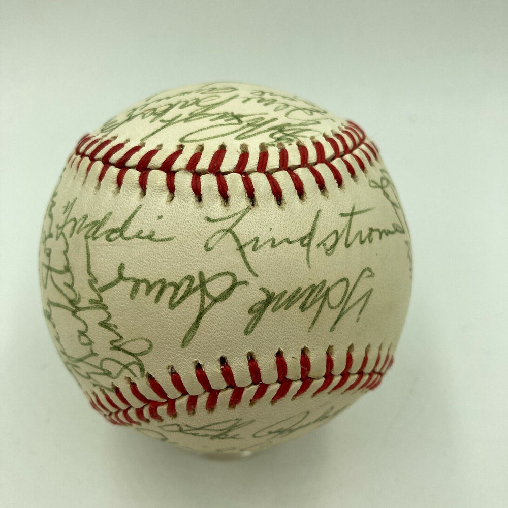 Chicago Cubs Legends Signed Baseball W/ Freddie Lindstrom Lloyd Waner Averill