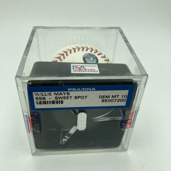 Willie Mays Signed Major League Baseball PSA DNA Graded 10 GEM MINT