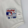 Nolan Ryan Signed Authentic 1989 Texas Rangers Game Model Jersey JSA Sticker